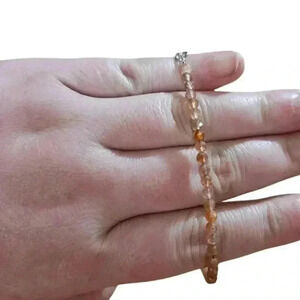 2mm Sunstone lobster clasp faceted bracelet!